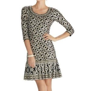 NWT WHBM White House Black Market geometric dress